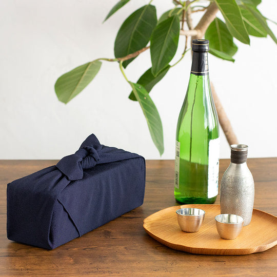 70 Polyester Chirimen | Bleu marine