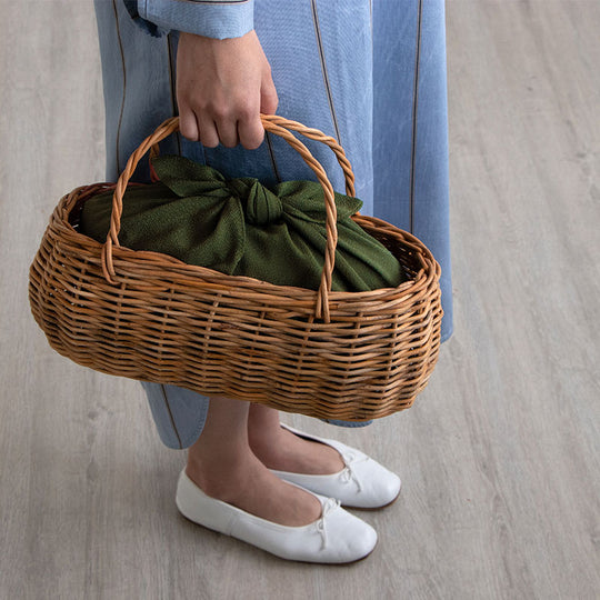 70 Polyester Chirimen | Vert foncé