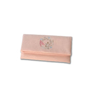 Koetsu Chirimen Buddhist Rosary Case | Bush Clovers Wreath Pink