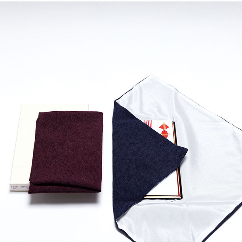 Fukusa en chirimen de soie avec tapis | Violet