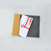 Polyester Tsumugi Reversible Gift Envelope Fukusa | Bright Yellow/Gray