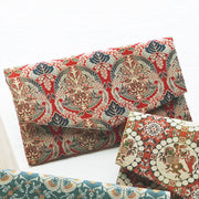 Tatsumura Art Textile Buddhist Rosary Case | Kiri-ni Mukai-houou Maru-mon (Paulownia and Phoenix)