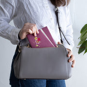 Embroidered Gift Envelope Fukusa | Bush Clover Gray