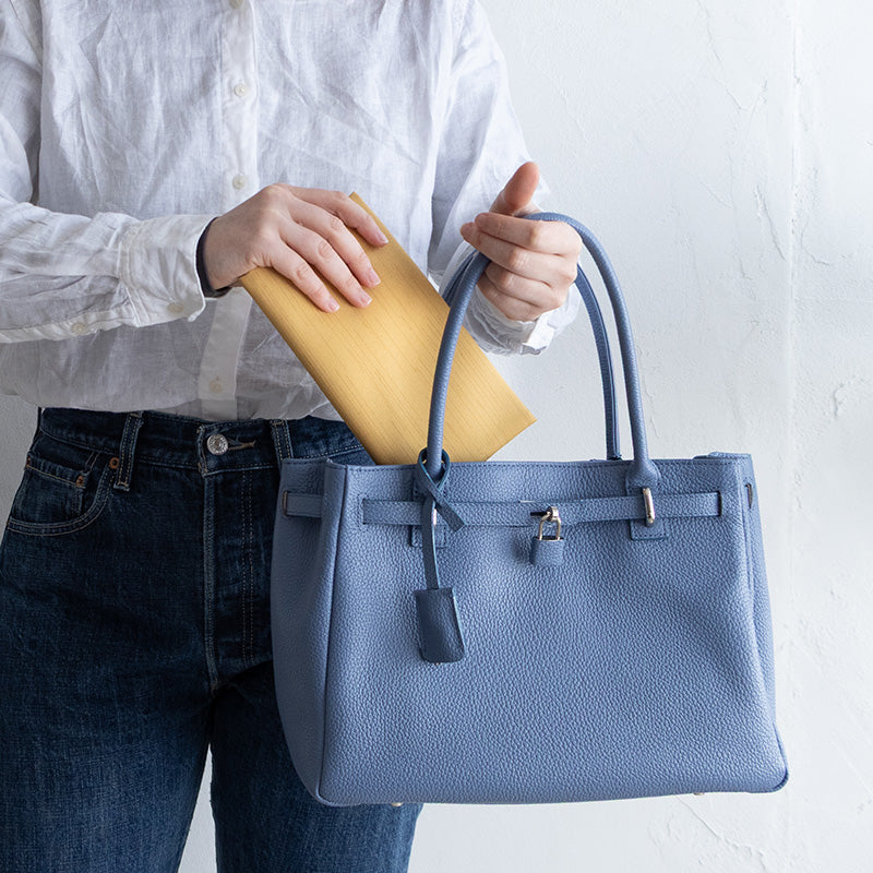 Polyester Tsumugi Reversible Gift Envelope Fukusa | Bright Yellow/Gray