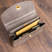 Polyester Tsumugi Reversible Gift Envelope Fukusa | Bright Yellow/Gray