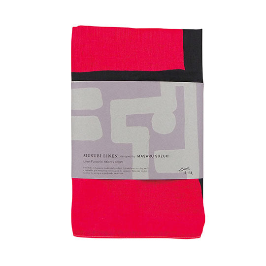 100 MUSUBI LINEN Masaru Suzuki | ZEBRA Pink & Blue