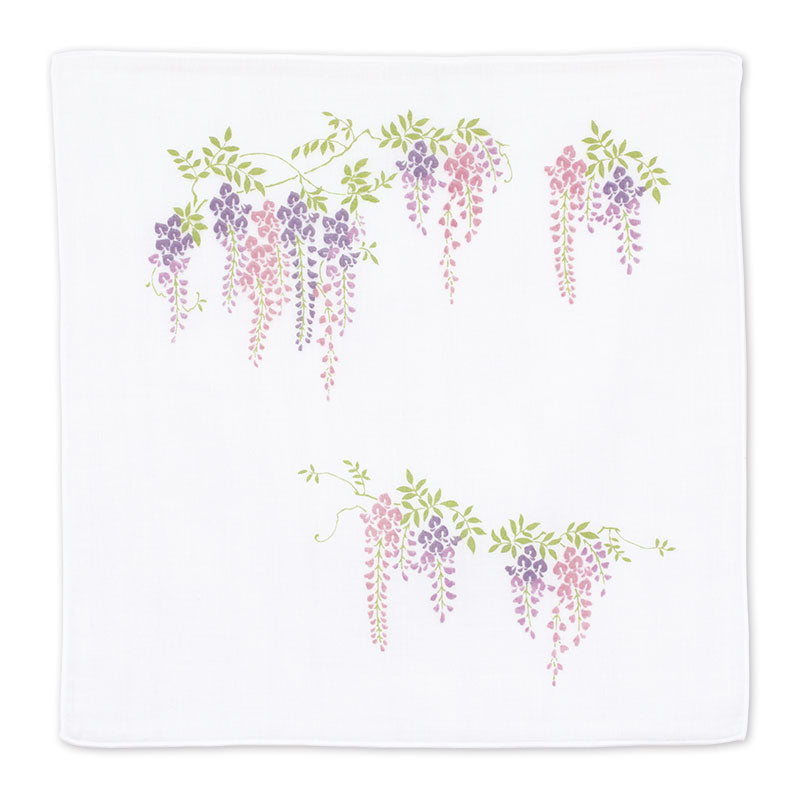 Mouchoir en gaze | Glycine Violet