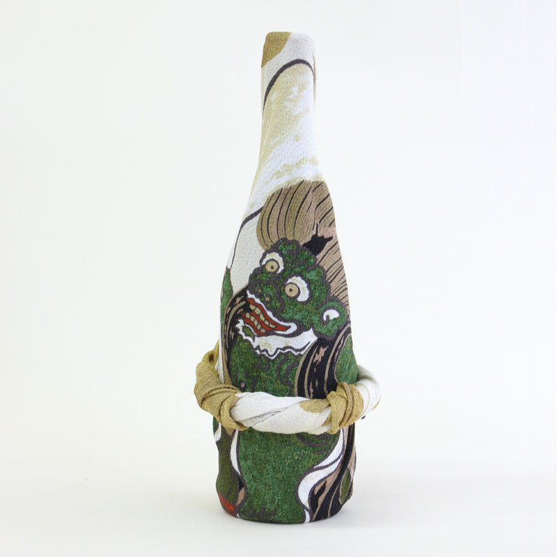 68 Fujin Raijin Rayon Chirimen | Auspicious Cloud Cream