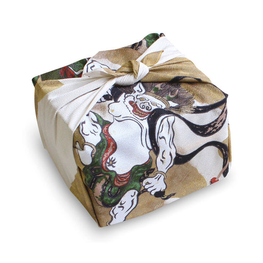 68 Fujin Raijin Rayon Chirimen | Crème nuage de bon augure