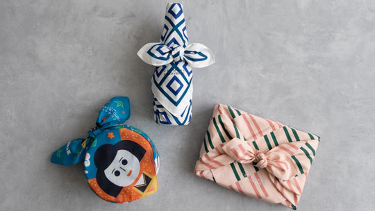 The "Uzumasa Kyoto Village × Cochae × MUSUBI" Collaboration Furoshiki