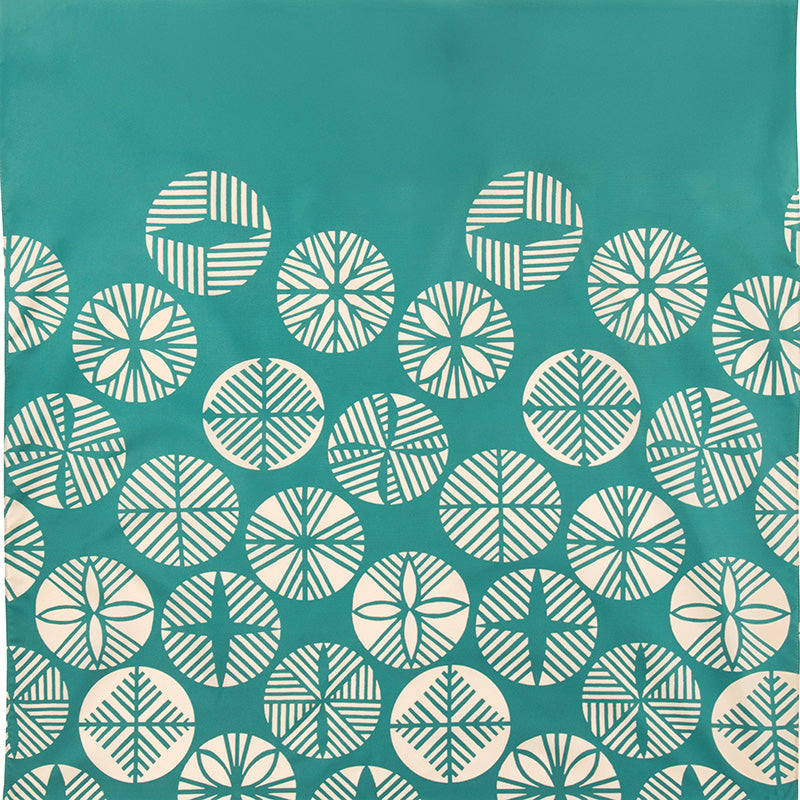 100 Water-repellent Re-Free  Reversible | Isa monyo Pine Blue Green/Dark Blue Gray