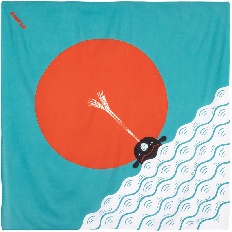 100 COCHAE musubi | Whale in the morning sun Blue