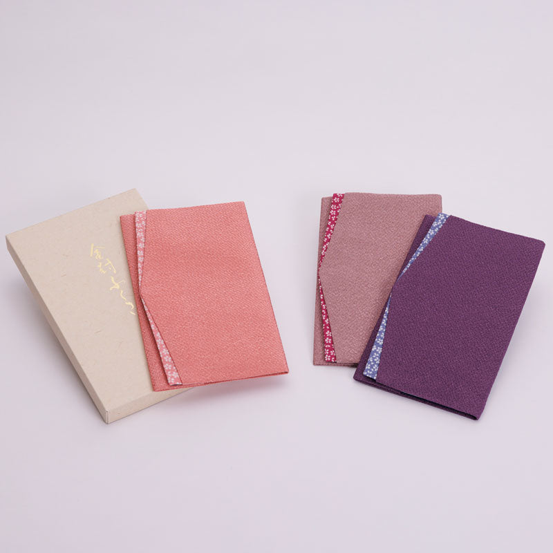 Chirimen Sakura Pattern Gift Envelope Fukusa | Purple