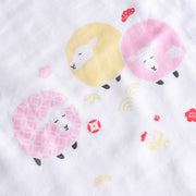 Animal symbols gauze hand towel Sheep
